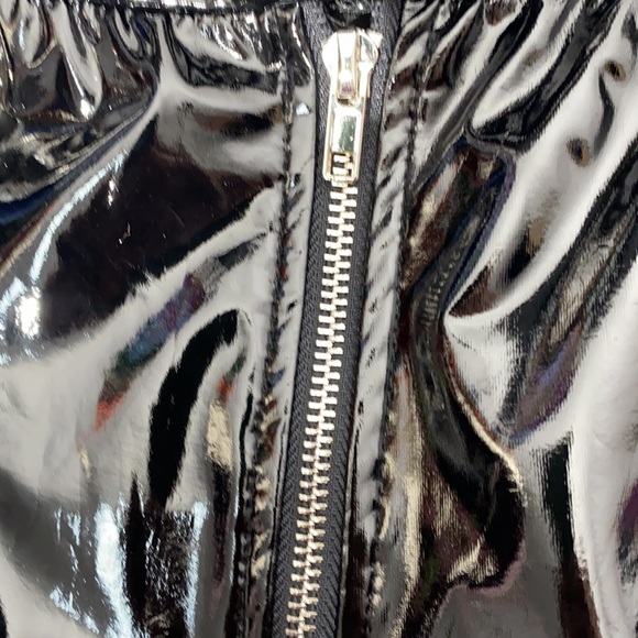 NWOT Black PU Leather Pants Size M - Picture 4 of 9